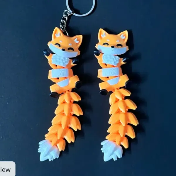 Fox Fluffytail keychain