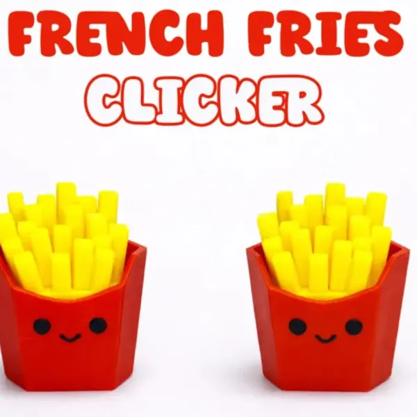 French Fries Clicker keychain