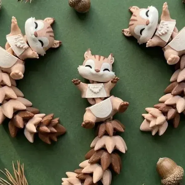 Squirrel Fluffytail keychain